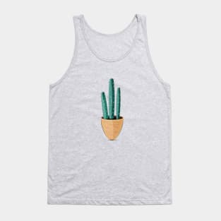 Cactus in orange pot Tank Top